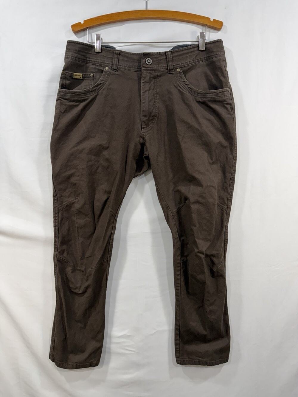 Kuhl Free Kanvas Jeans Men's Size 36x30 Brown Gorpcore Hiking Outdoors